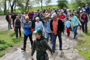 Die Wandergruppe unterwegs