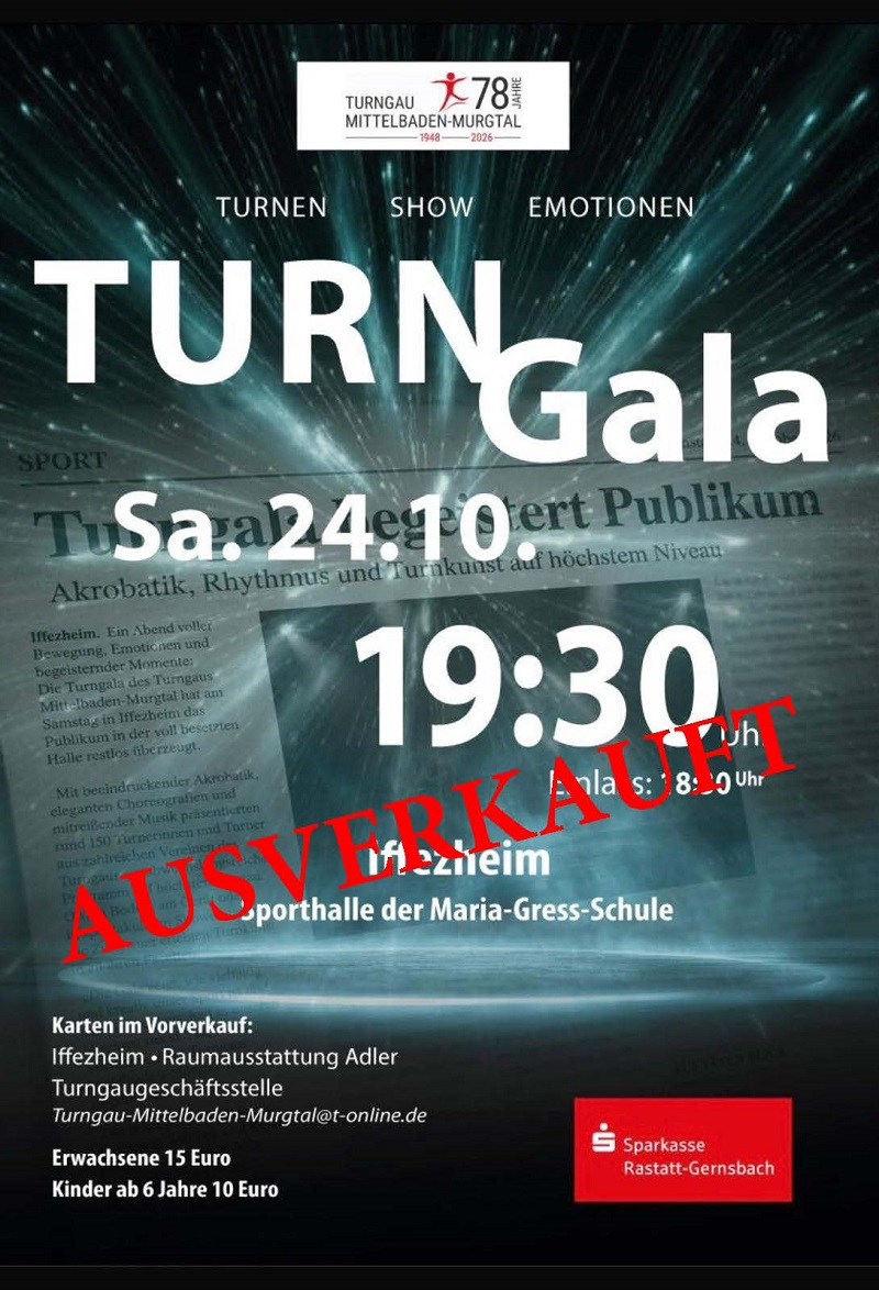Mehr über den Artikel erfahren Turngala ist ausverkauft